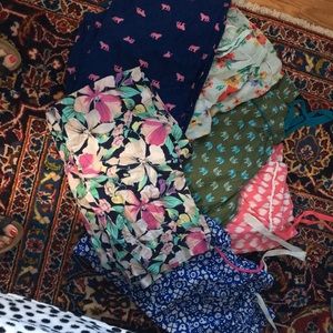 6 pair of lounge pants.